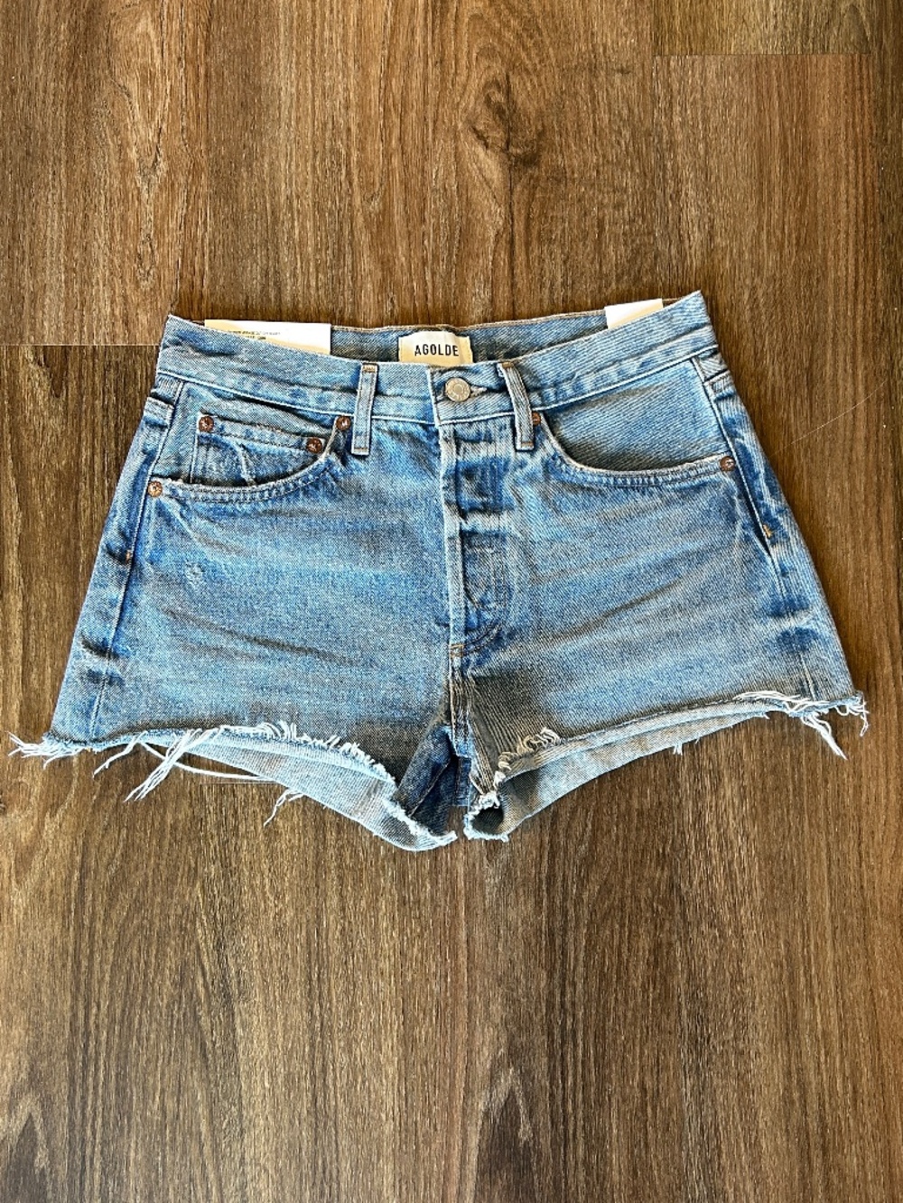 NWT AGOLDE Parker Vintage Cut Off Shorts Women’s 25